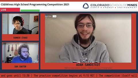 CS@Mines HSPC 2021 Interview with Adam Sandstedt (Problem Author)