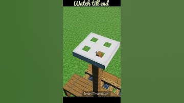 Simple Picnic Table in Minecraft ! #shorts #minecraft