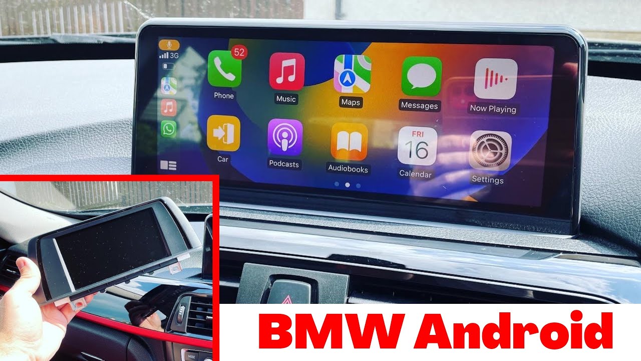 BMW F Series Falcon Display Android install, F30 F31 F32 F33 F34