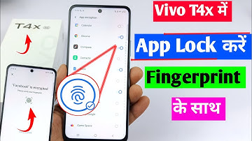 Vivo t4x 5g fingerprint app lock setting | Vivo t4x app me fingerprint lock kaise lagaye