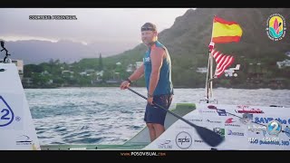 He's become the first person to stand-up paddle board across pacific
ocean.