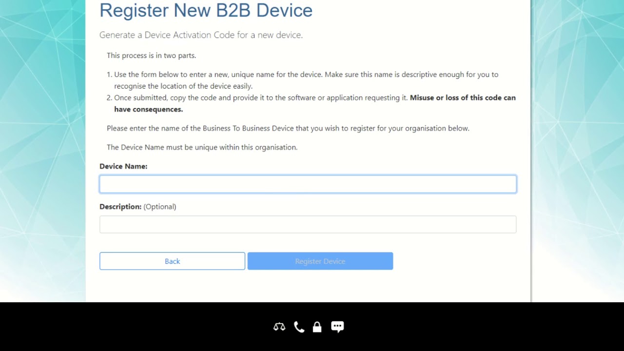 Register B2B Device - YouTube