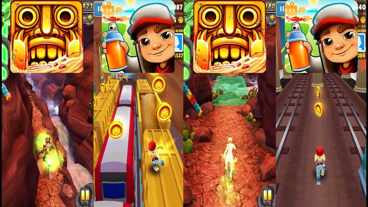 Temple Run 2 Blazing Sands Vs Subway Surfers Monaco Vs Temple Run 2 Vs ...