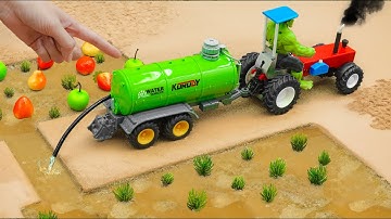 diy mini tractor trolley loading new technology | science project ‪@sanocreator‬