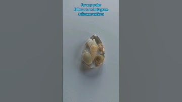 Sea shells resin keycain making #resin #shorts #tutorial #youtubeshorts