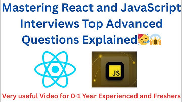 Top 5 React & Javascript Interview Questions for Beginners#interview #youtube 