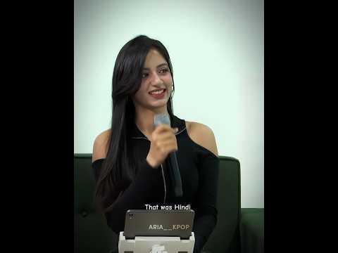 Aria : Introduced herself in Hindi 💗✨ | Adorable Edit 💖 | #Kpop #Aria #xen