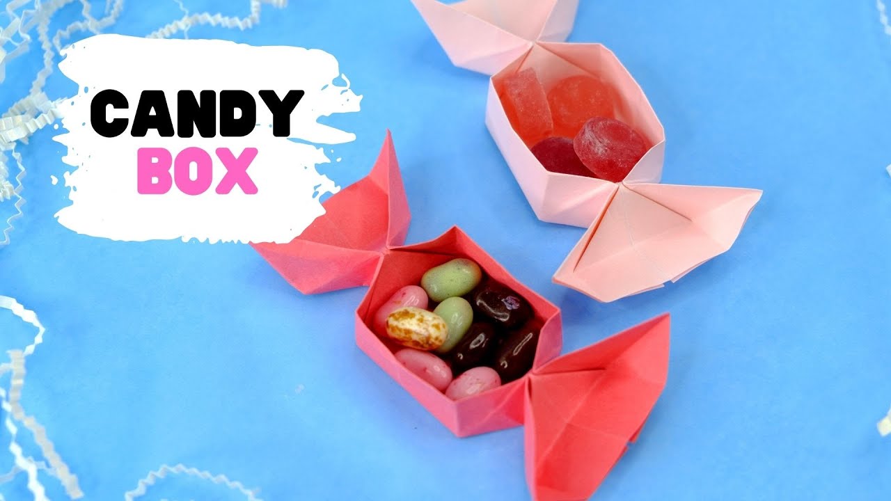 How to make origami CANDY BOX [easy origami] YouTube