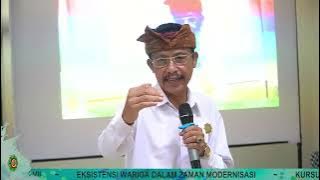 Eksistensi Wariga Dalam Zaman Modernisasi.