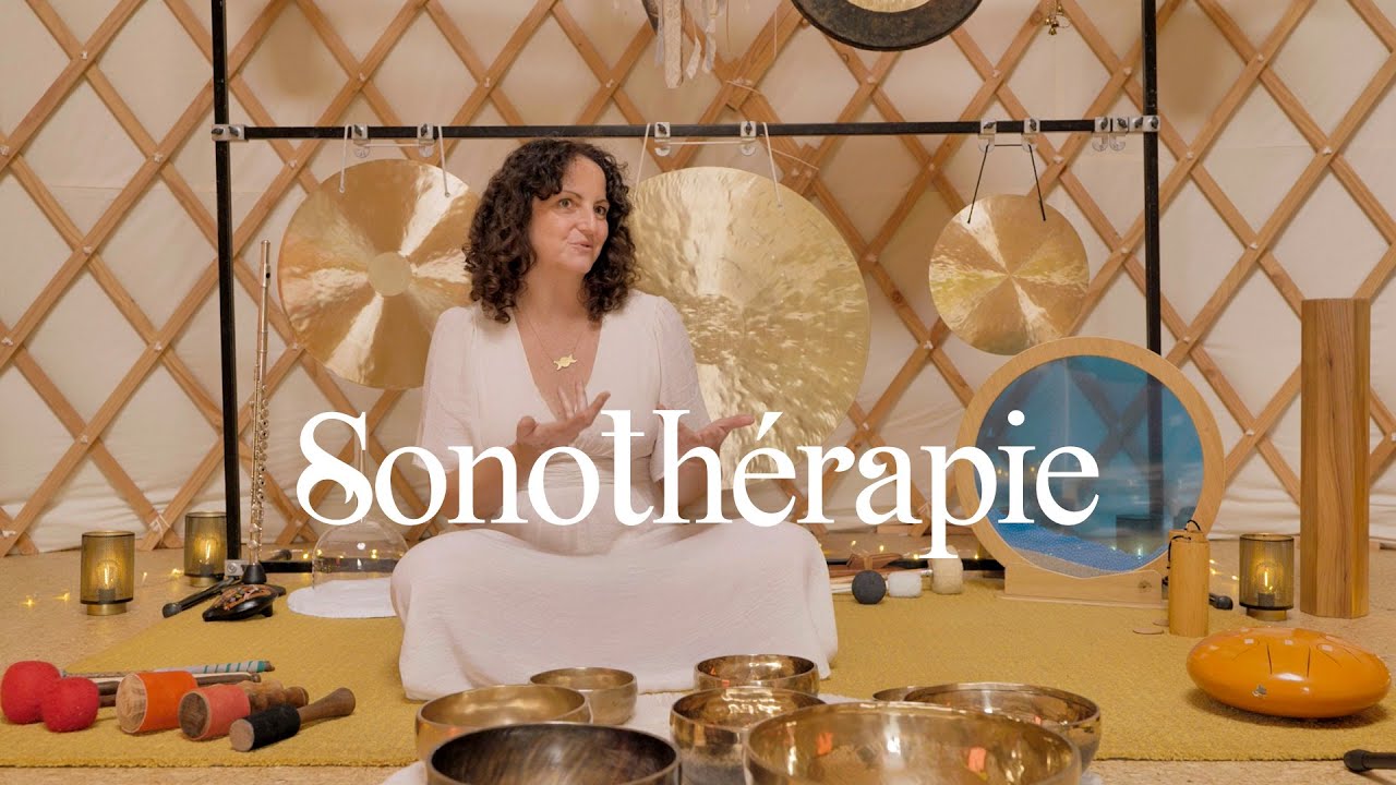 Sonic Energy Bendo Chime Bol De Noix - Instrument De Percussion Et Thérapie Sonore Avec Suspension En Acajou