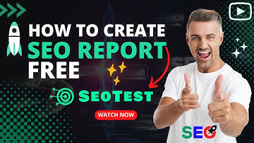 how to Create a Free SEO Report with SEOTest.Live - Easy Tutorial
