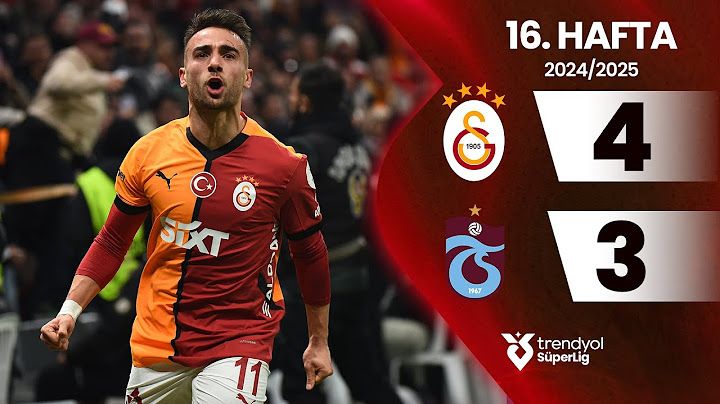 Galatasaray (4-3) Trabzonspor | 16. Hafta - Trendyol Süper Lig 2024/2025 Sezonu
