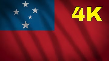 Samoa Waving  Flag 4K ( Download Link )