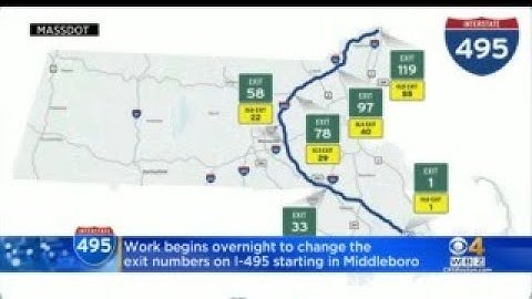 Exit Renumbering Project Moves To Interstate 495