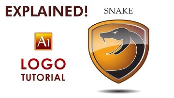 Adobe Illustrator Tutorial - SNAKE - How to create a Professional  Logo