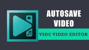 How to enable the auto save option in VSDC Free Video Editor?