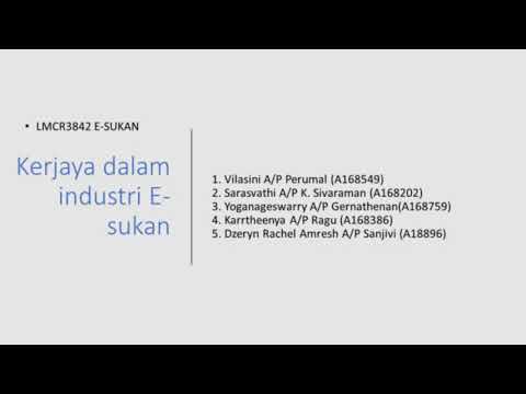 Kerjaya dalam industri E-sukan