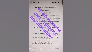 +3 4th sem core-8 phy question paper 2023 / Barahampur university