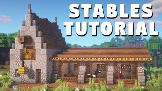 How to Build Horse Stables in Minecraft!