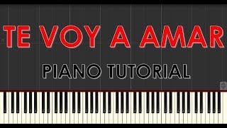 Video thumbnail of "Andrés Cepeda ft. Cali Y El Dandee - Te Voy a Amar - Piano Tutorial (Synthesia)"