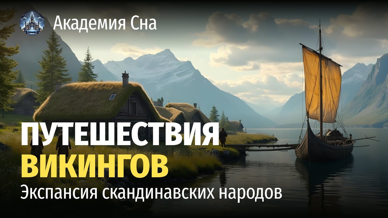 🌙 Лекция для сна 🪓 Путешествия викингов: история экспансии скандинавских народов 🪓
