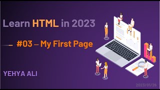 Learn HTML in 2023 #03 | My First Page screenshot 4