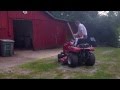 Lucas Drives the Tractor Into the Barn