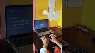 This is how it is done.. See??? #monkeytype #typing #shorts