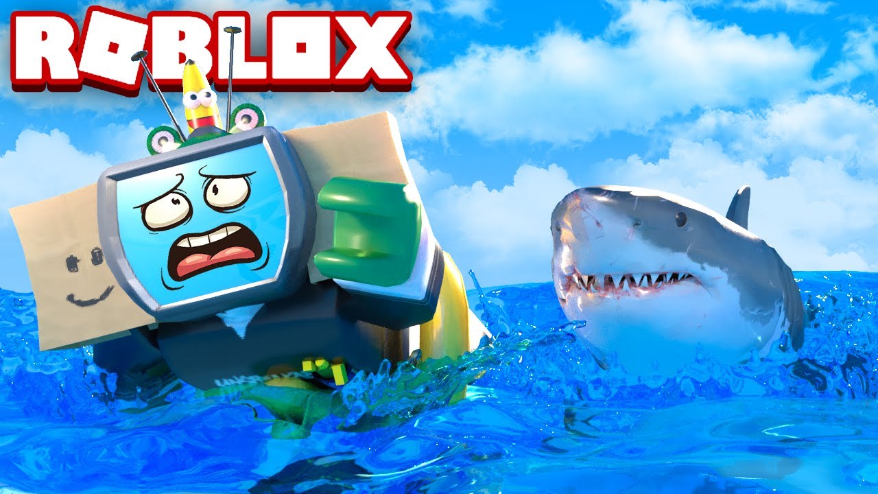 Swim Fast From Angry Shark In Roblox Youtube - unspeakable playing roblox jailbreak