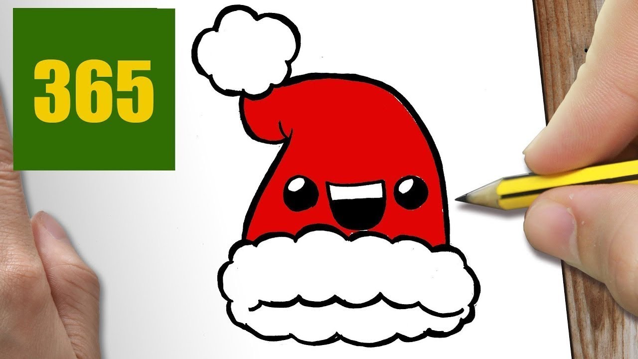 Disegni Di Natale Video.Come Disegnare Cappello Di Natale Kawaii Passo Dopo Passo Disegni Kawaii Facile Youtube