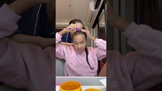 Doing Déjàs Hair. 2 Braids