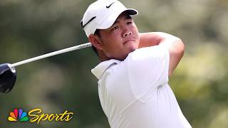 PGA Highlights: Tom Kim's best shots from Round 3 of Wyndham Championship | Golf on NBC Sports