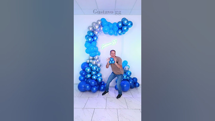 CARA MEMBUAT GAPURA BALON 🎈 Dekorasi ulang tahun sederhana ✨ Gustavo GG