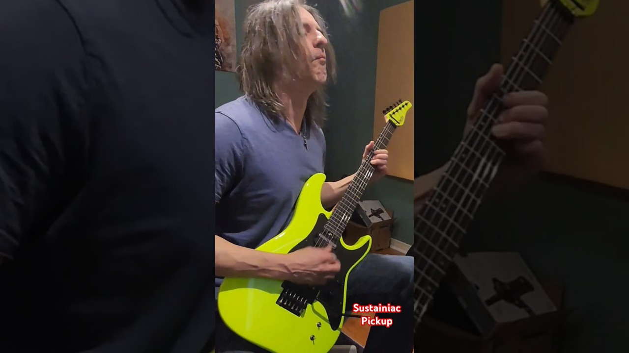 I love my schecter super shredder w/sustainiac pickup. 