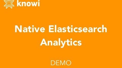 Native Elasticsearch Analytics Demo