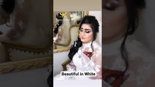 Beautiful in White | bridal makeup | bridal Nail art | Bridal hairstyle | Wedding Hairstyle screenshot 3