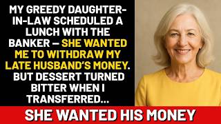 Full My greedy daughter-in-law scheduled a lunch with the banker  she wanted me to withdraw my late Update