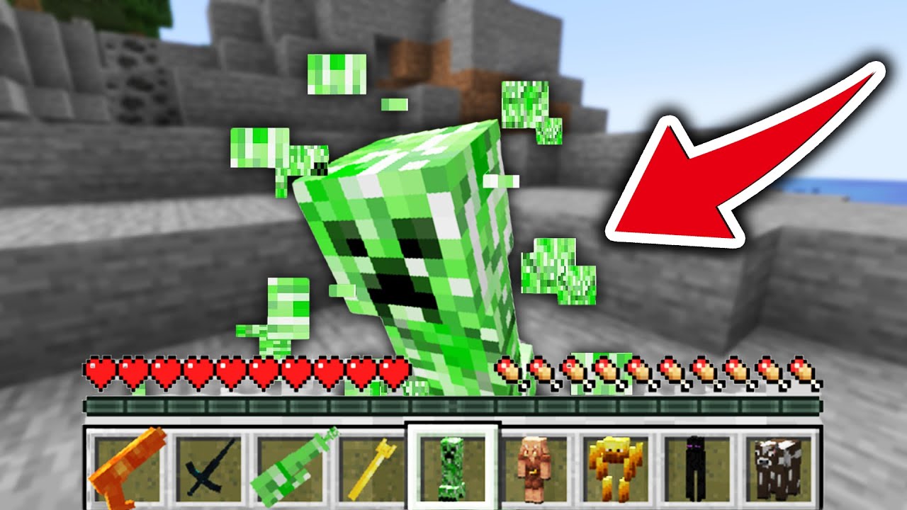 MOBを食べて武器にできるマインクラフト【マイクラ実況/チャレンジ】