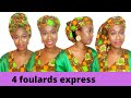 Attacher un foulard africain wax 2022  moussor sngalaise korit  ankara turban tutorial