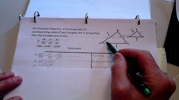 Proof:  SSS Similarity Theorem