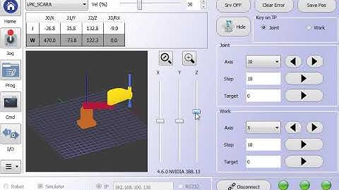 Qt - OpenGL Core Profle: Interchange Arm 6 axis robot and Scara Robot