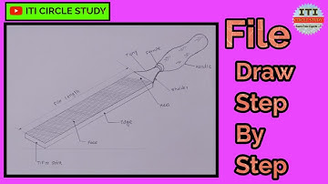 How to draw File free hand sketch | draw File Drawing free hand sketch step by step Easy Steps