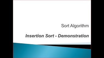 Insertion Sort Algorithm Card Demo