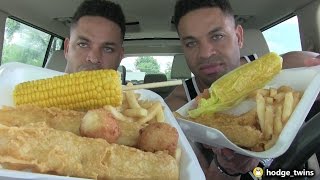 Eating Seafood  @hodgetwins