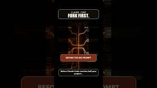 Fork First Before Big Claude Code Prompts #Shorts