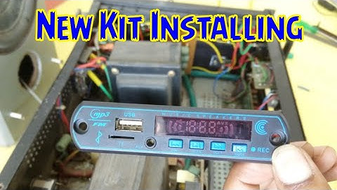 New MP3 kit installing in amplifier