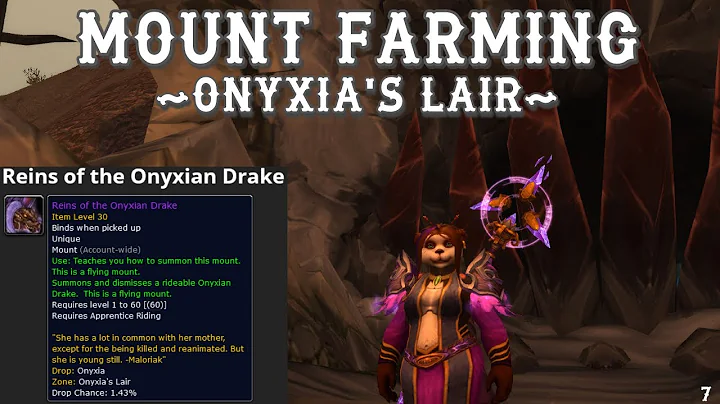 World of Warcraft | Mount Farming | Onyxia's Lair