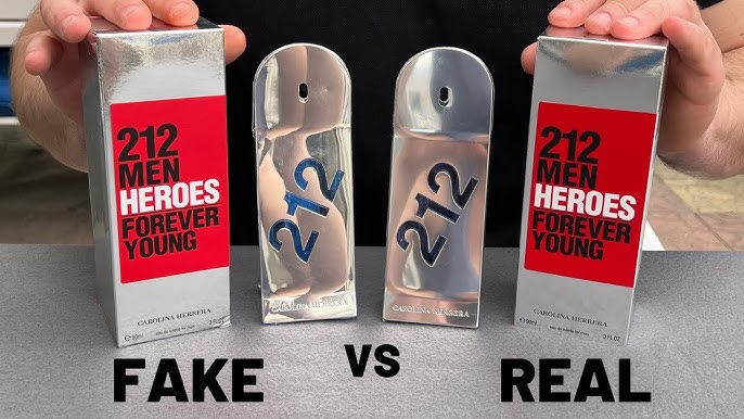 Fake vs Real Carolina Herrera 212 NYC Men Perfume 100 ml - YouTube