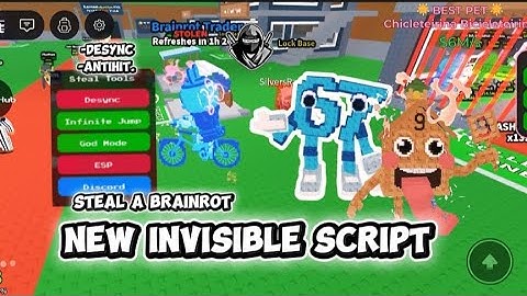 🔥Steal A Brainrot Invisible,AntiHit,Fly,Desync Script||Free