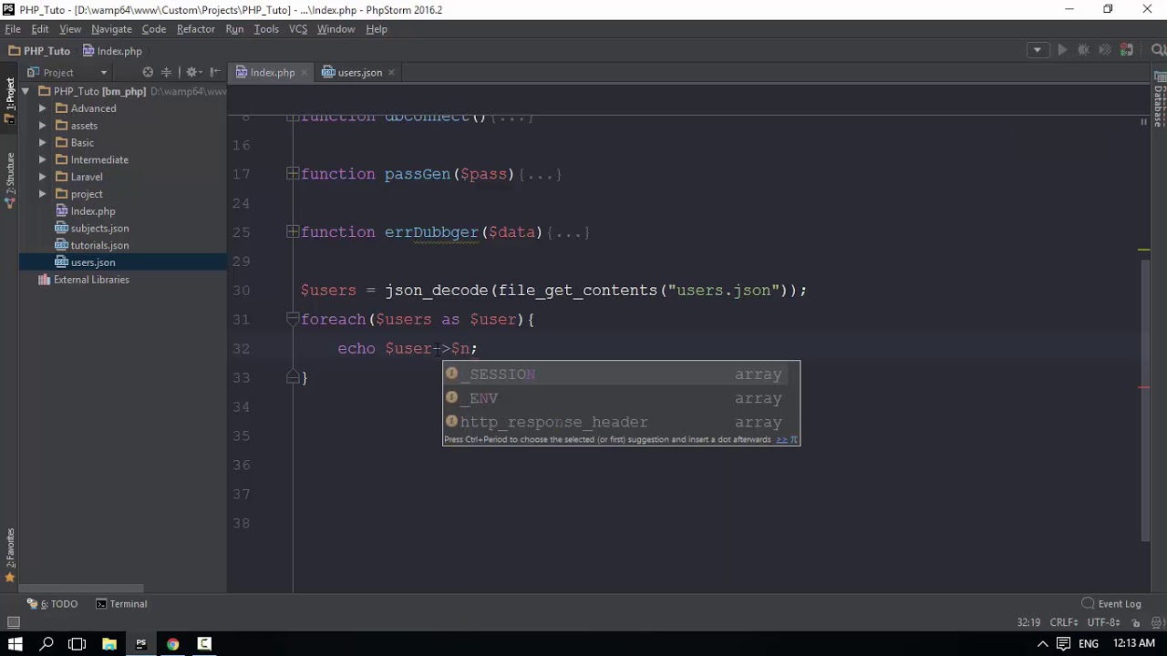 136 Insert Raw Data To User Table - YouTube